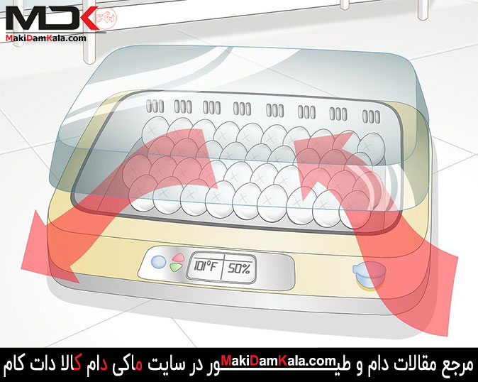تهویه مناسب محیط اطراف دستگاه جوجه کشی
